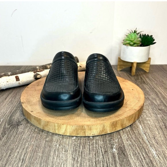 *Birkenstock Footprints | Ashby Woven Leather Mules in Black Size 36/5 N - Picture 3 of 14